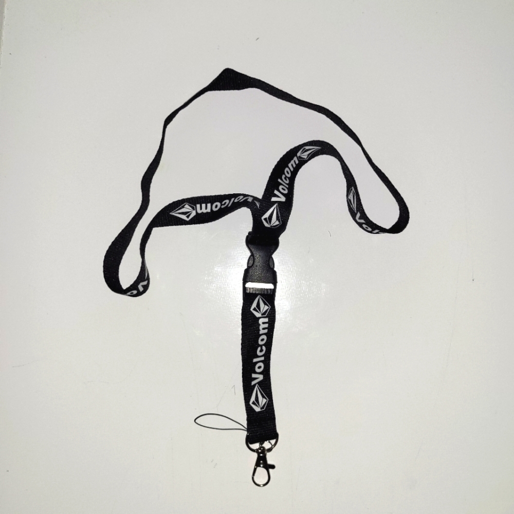 2 Volcom Black One Size Lanyards & Vaccine Card H… - image 3